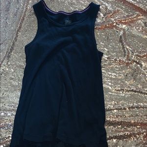 Basic black tank top